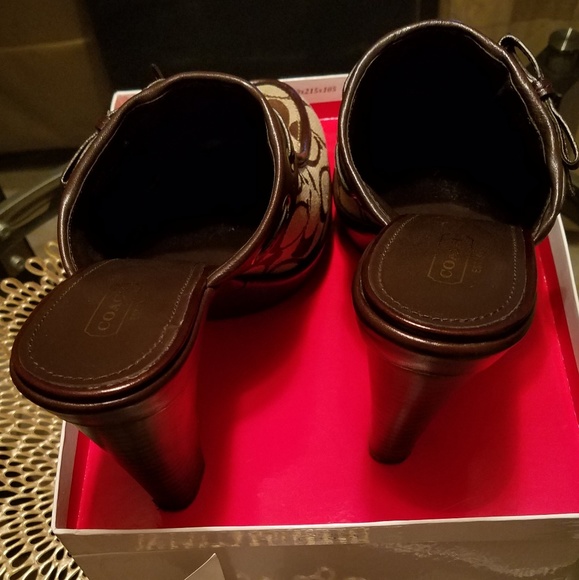 Authentic Coach "Jody" Mule Heels - Picture 6 of 7